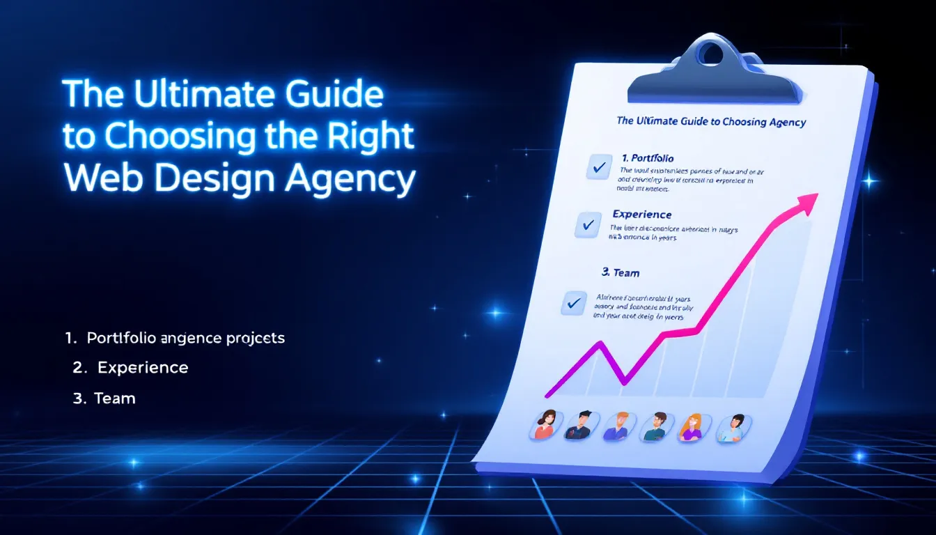 A checklist for choosing the right web design agency.