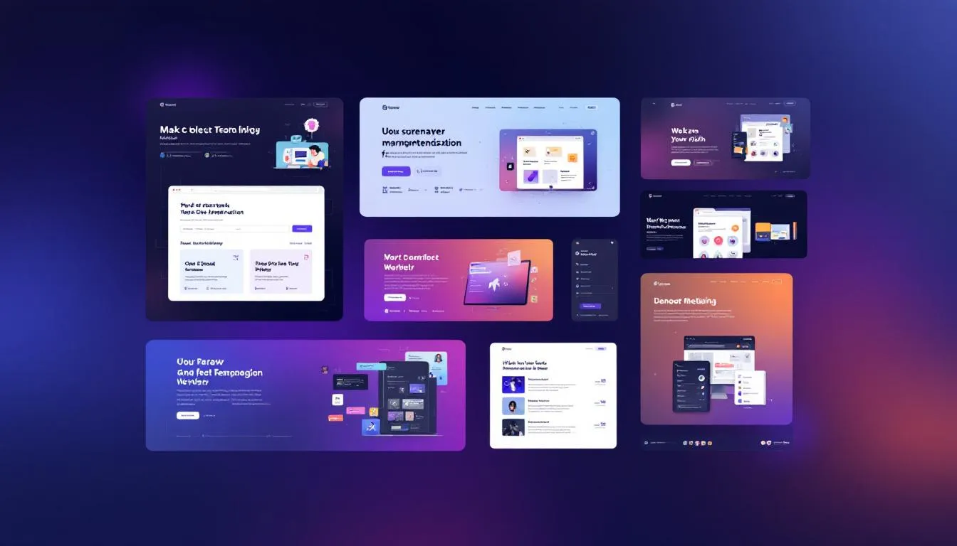 An inspiring web design concept showcasing various website designs.