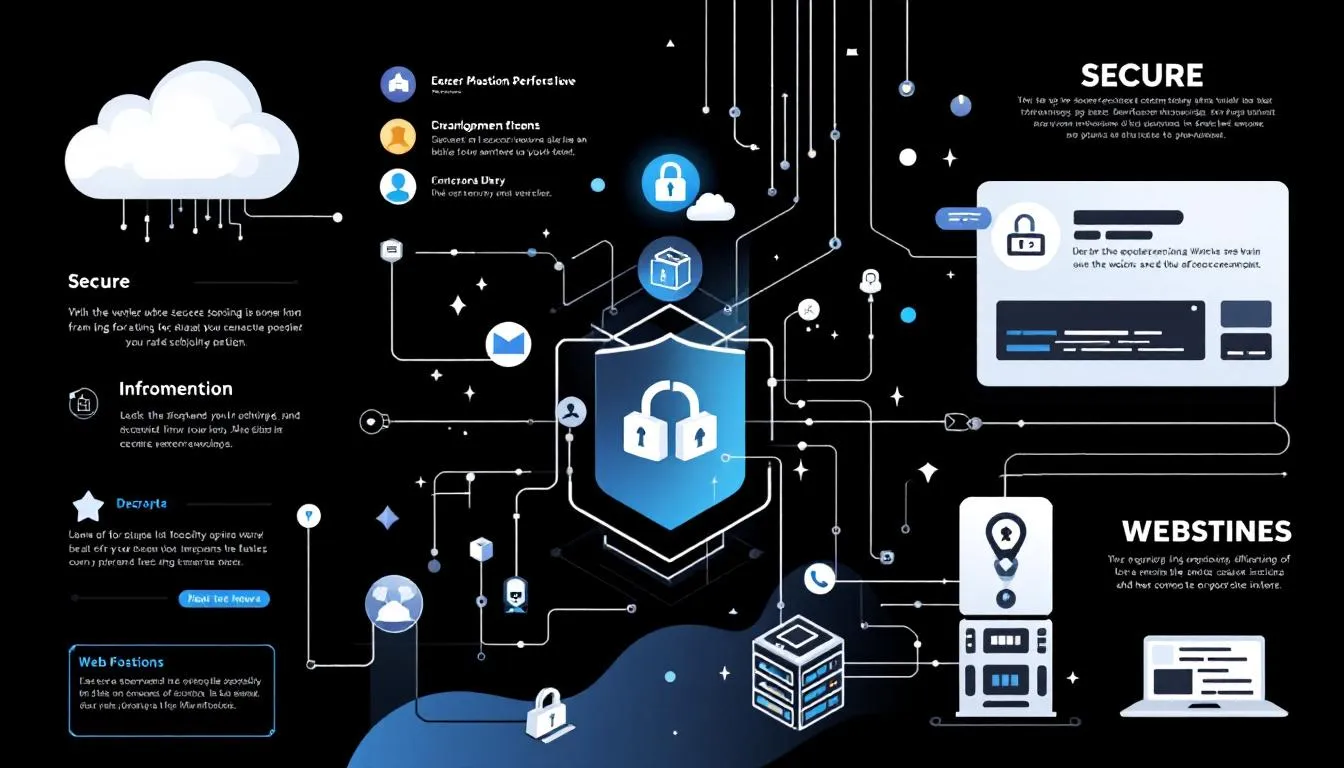 Secure web hosting options for websites.